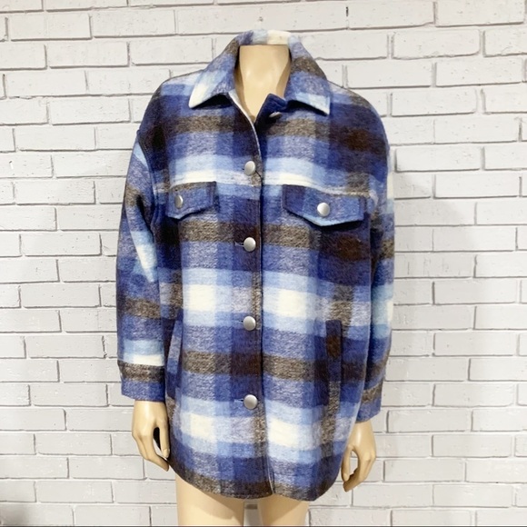 Zara Women’s Plaid Premium Overshirt - Picture 10 of 11